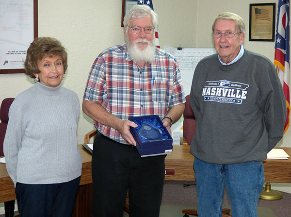 Recognized for service